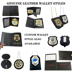 Insignes d'épaule personnalisés pour uniforme de garde avec porte-monnaie en cuir, guide métallique, insigne de sécurité, grand badge - Product Image 5