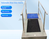 Machine de nettoyage en profondeur des semelles de chaussures pour lignes de production alimentaire et de boissons