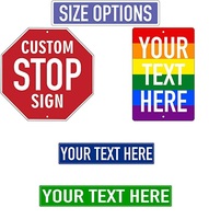 Plaque signalétique extérieure personnalisée en aluminium avec impression sérigraphique, logo de forme personnalisée pour panneau routier, signalisation de rue, ou décoration de man cave