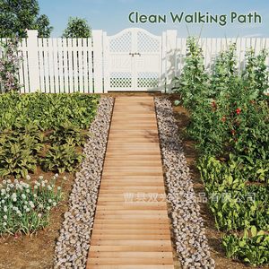Caminos de Jardín de Madera Plegables, Resistentes a la Intemperie, para Bodas, Terrazas y Patios, Fáciles de Instalar - Product Image 3