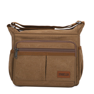 Offre Spéciale – Sacs Bandoulière Homme Multifonctionnels en Toile Noire Tendance pour Affaires - Product Image 2