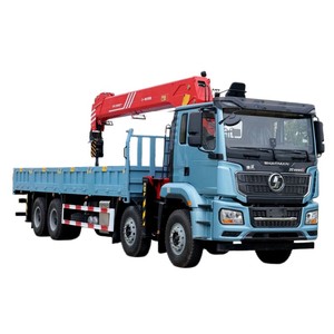รถบรรทุกติดเครน Shacman 8x4 14 ตัน แบบเทเลสโคปิกบูม  รถเครนเคลื่อนที่ 25 ตัน พร้อมบูมเสริมแรง - Product Image 1
