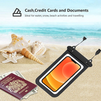 Nouvelle Tendance : Lanière Double Trou Grande Taille pour la Natation, la Plongée, le Surf – Accessoire Téléphone, Sac Étanche en PVC pour Téléphone Portable