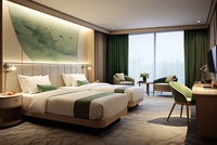 Mobilier d'Hôtel Design Moderne Personnalisé de Malaisie, Suite de Chambre d'Hôtel en Bois Luxe 5 Étoiles