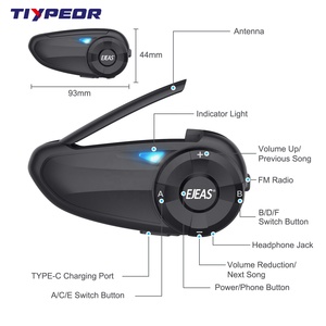 Intercomunicador para Motocicletas TIYPEOR <span class=keywords><strong>EJEAS</strong></span> <span class=keywords><strong>Q7</strong></span>, Radio FM Full Duplex, Impermeable, Bluetooth - Product Image 3