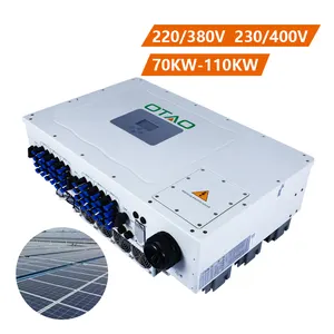 OTAO Sur Grille Onduleur Solaire 110kw 100kw 90kw 80kw Wechselrichter 3 Phase Grille Cravate Générateur Inverseur PV Photovoltaïque Inverseur