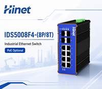 Commutateur réseau Ethernet industriel géré de couche 3, 8 ports Gigabit avec 4x10G SFP+ Uplink, pour montage sur rail DIN, conforme EN50155 pour le secteur ferroviaire