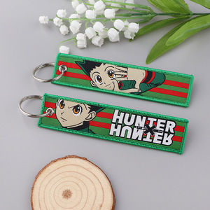 13 Estilos de Llaveros Promocionales de Aleación con Bordado de Anime Japonés Genial, Personalizables, de Tela, Tipo Jet Tag Familiar, <span class=keywords><strong>para</strong></span> Motocicletas y Coches - Product Image 5