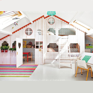 Lit superposé pour enfants en forme de cabane dans les <span class=keywords><strong>arbres</strong></span>, base secrète personnalisée, tente de jeu Prince, lit à deux étages de type loft, chambre d'enfant personnalisée - Product Image 2