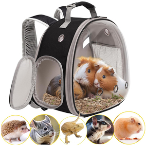 Pet Carrier <b>Backpack</b> with Clear Window for Lizard Hamster Parrots <b>Small</b> Animals Outdoor Travel Breathable Pet Carriers <b>Backpack</b> - Product Image 3