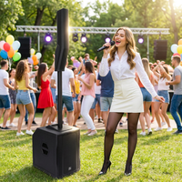 Nouveauté Mellisong YZ15-1000 Système audio stéréo professionnel, enceinte colonne active à deux voies de 15 pouces, son surround 1000W
