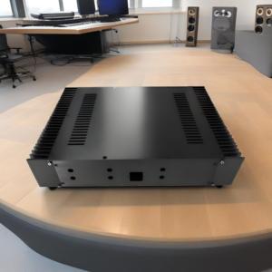 Tùy chỉnh thép không gỉ tấm kim loại khuếch đại nhôm CNC gia công âm thanh HiFi Loa Điện Tử Phụ kiện bao vây hộp - Product Image 4