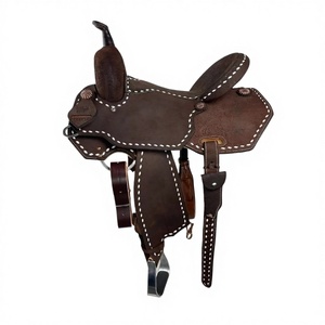 Leather Western Barrel Racing Saddles Roughout Plastic Hard Seat Custom Size OEM Manufacturers Hot-Selling <b>EQUESTRIAN</b> Durable - Product Image 2
