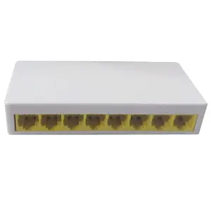 Boîtier en plastique haute Performance 8 Ports 10/100M port RJ45 adaptatif commutateur Ethernet rapide commutateur réseau