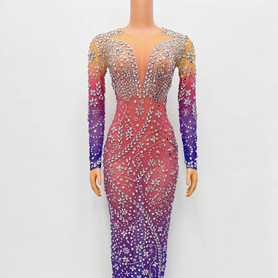 glittering hand-beaded cocktail dress SELF ADORE - Midnight Hand-Beaded Embellished Mini Dress main image 1