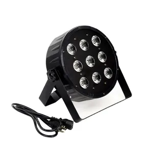 Profesional Proyektor RGBW Led Plastik Flat Par Light Kegembiraan Lampu Luces Led untuk Fiestas Luces Led Discoteca