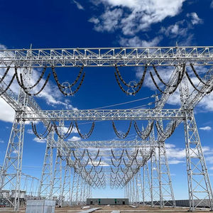 Tour en acier galvanisé à chaud personnalisée pour les applications de transmission et de distribution d'énergie électrique - Product Image 5