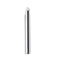 Fraise à chanfrein en aluminium CNC à 90 degrés de haute qualité fraise en V Bit revêtue d'étain OEM/ODM fraise en bout pour fonte pour Machines de découpe