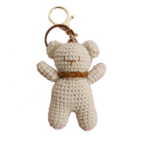 <b>Cute</b> Handmade Crocheted Cartoon Teddy <b>Bear</b> Home Decor, Holiday Gift, Small Hanging Ornament - Product Image 6