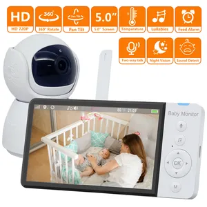 Nieuwe 5 Inch Video Digitale Babyfoon Camera Hd 1080P Beveiliging Kinderen Camera Nachtzicht Huilen Baby Telefoon Pasgeborene Baby Baby Spullen