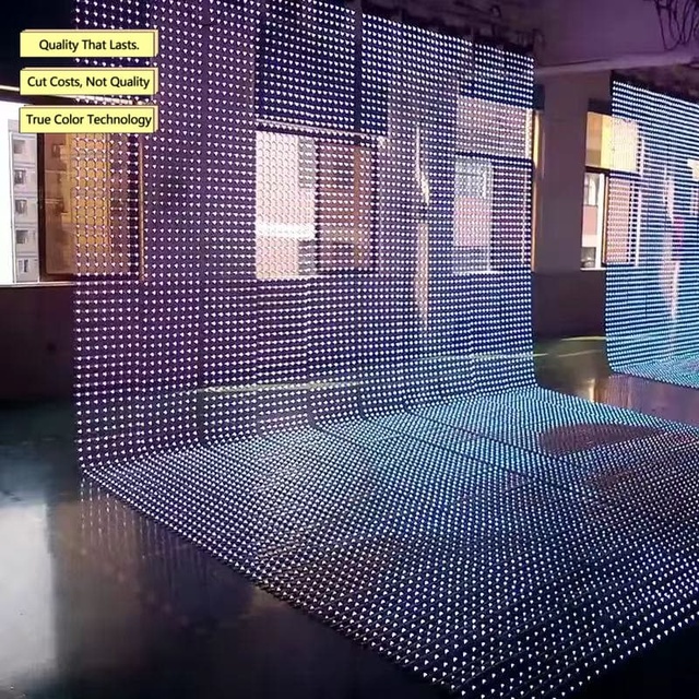 2025 Hot Sale Led Transparent Film Display Screen Full Color Adhesive Flexible Display Screen for Shopping Mall windows Indoor