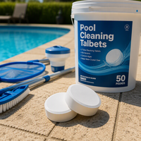 Tablettes nettoyantes pour piscine E20261009 pour eaux dures