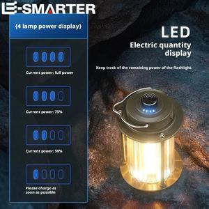 ESMARTER MX6611 Linterna LED Portátil Recargable para Camping, Jardín, Patio, Lámpara de Ambiente para Exteriores, Impermeable, con Trípode, Control Táctil, USB - Product Image 5