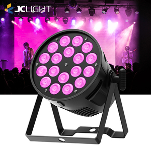 18 Uds Led Par Light 18x10W Rgbw 4 en <span class=keywords><strong>1</strong></span> Club Party <span class=keywords><strong>Dj</strong></span> Led Par Light Dmx Control sonido activado Led Par Can luces - Product Image 1