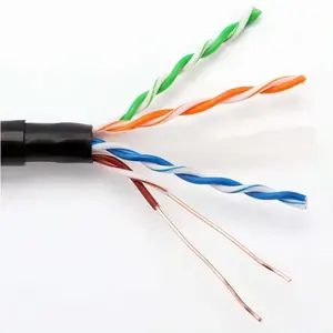 China Fabrikant Best Verkopende Optionele Meters 24awg Koper Ondergrondse Utp Cat6a Cat5e Netwerkkabel