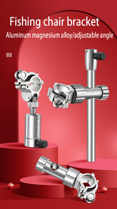 Chaise de pêche avec porte-<span class=keywords><strong>canne</strong></span> Chaise de pêche <span class=keywords><strong>sur</strong></span> <span class=keywords><strong>glace</strong></span> tout terrain avec pieds réglables Chaise de camping pliante à dos en maille - Product Image 2