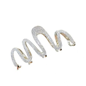 <span class=keywords><strong>Barrettes</strong></span> à <span class=keywords><strong>cheveux</strong></span> en métal Meiyun Snake Unique Pearl Fashion, accessoires d'extension pour l'arrière de la tête pour femmes, pince à <span class=keywords><strong>cheveux</strong></span> - Product Image 2