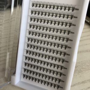 Corée PBT Fiber Silk Lashes Racine courte 0.05 8D 9D 10D Premade Volume Fans Middle Tape Extensions de cils - Product Image 3