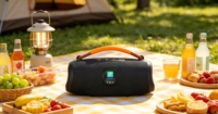 Haut-parleur Bluetooth portable 50W avec écran d'affichage, son HiFi, rechargeable par Type-C, haut-parleurs professionnels, haut-parleur audio TF USB