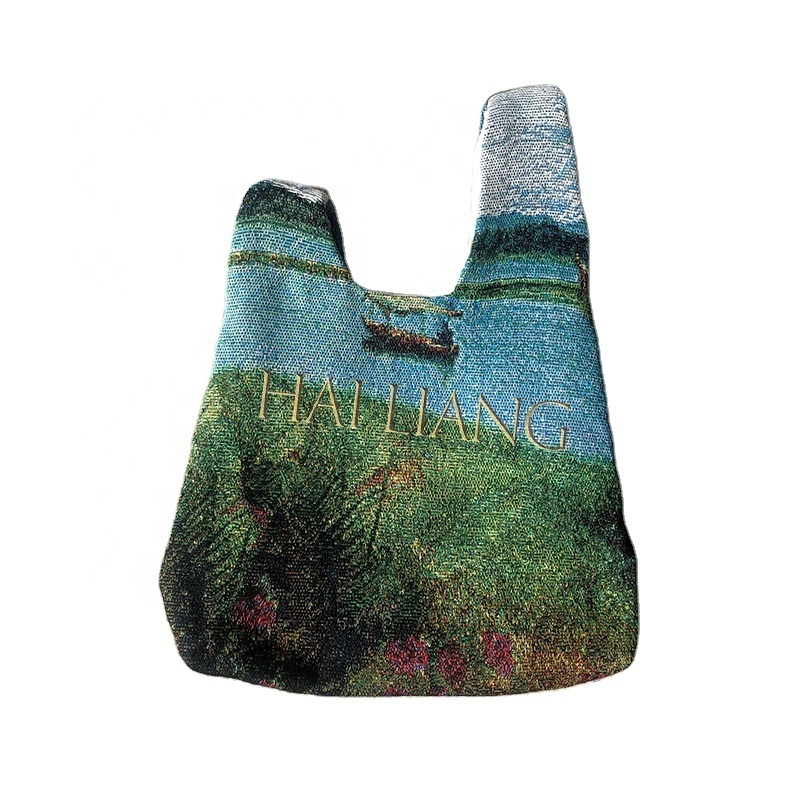 New Design Jacquard Woven Tapestry Tote