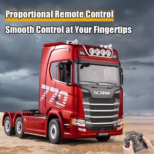 <span class=keywords><strong>Camion</strong></span> RC YT Huina 1501 1/18 770S V8 19CH 2.4G <span class=keywords><strong>Camion</strong></span> tracteur en alliage RC <span class=keywords><strong>Camion</strong></span> de chantier avec remorque Modèle de <span class=keywords><strong>camion</strong></span> avec lumières et sons Jouets - Product Image 4