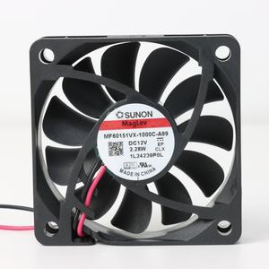 พัดลมระบายความร้อนแบบแกน SUNON MF60151VX-1000C-A99 ไฟฟ้า 60x60x15 มม. 12VDC 165mA 2.28W 5400RPM 30.4CFM แบบ Vapo Bearing สำหรับตู้และอินเวอร์เตอร์ - Product Image 1