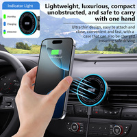 Nouveau chargeur de voiture sans fil magnétique 25W, support de téléphone pour grille d'aération, charge rapide, support de navigation, support universel de charge de téléphone pour voiture