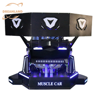 Simulateur de conduite automobile 3D à 3 degrés de liberté et écran, machine de jeu de conduite urbaine, fabriqué par Guangzhou Game Factory