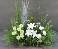 DIY Mur floral artificiel réaliste en soie de roses pour mariage, fournitures modernes pour arche en fer, toile de fond longue