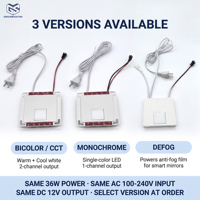 Interrupteur tactile à haute sensibilité à une seule touche pour bandes LED, DC12V 3A 36W, variateur pour miroir de salle de bain, interrupteurs inductifs