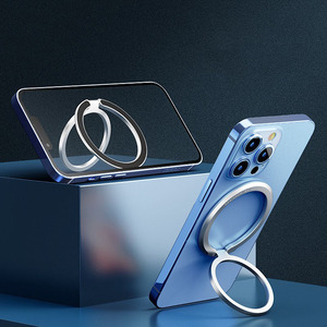 Support magnétique pour iPhone, ultra fin, en alliage de zinc, avec aimants puissants N52, rotation à 180° °   Poignée de téléphone portable pliable et rotative - Product Image 2
