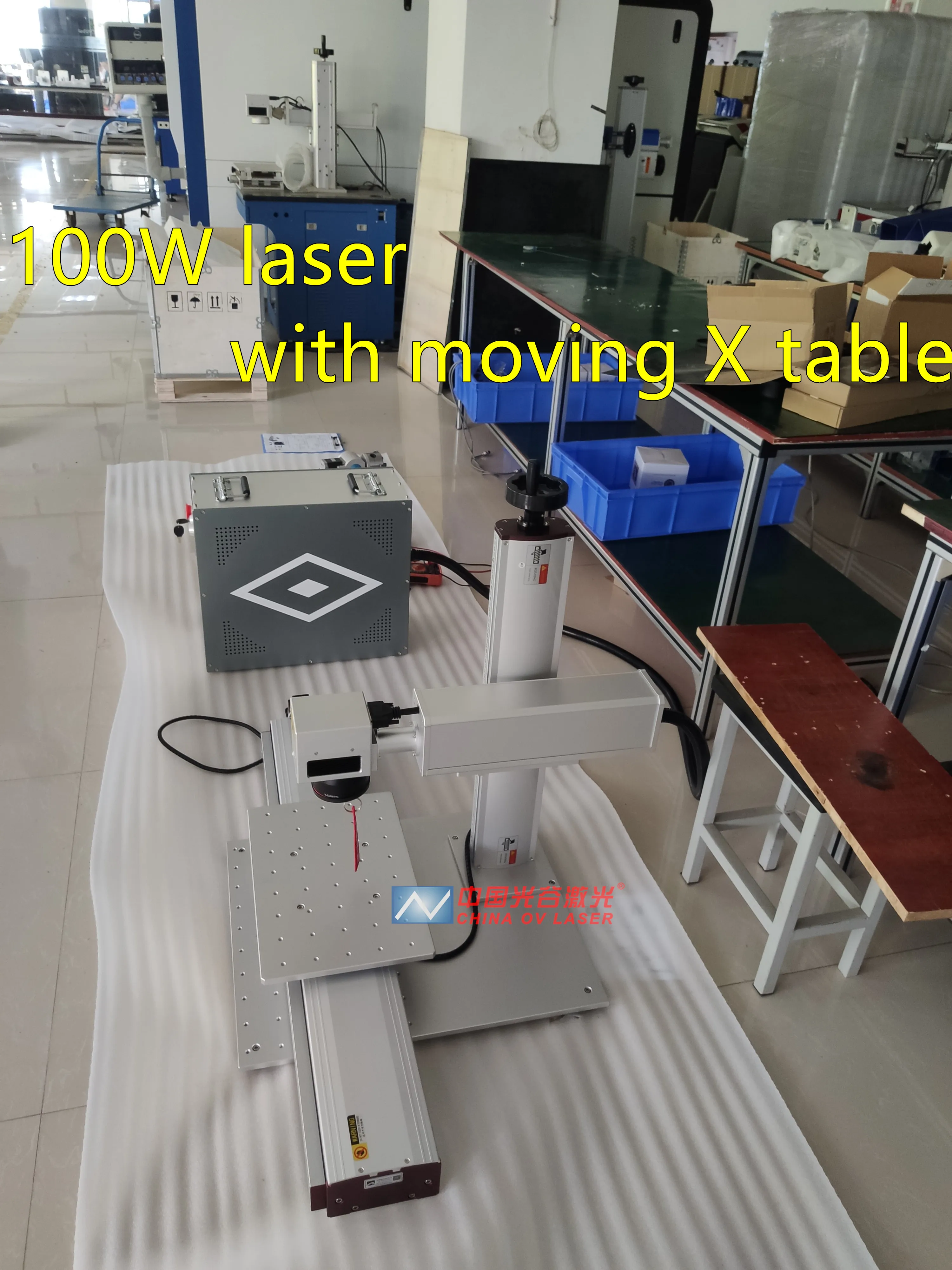 Large area fiber laser engraver ezcad 50W 60W 100W jpt laser mopa color marking engraving machines