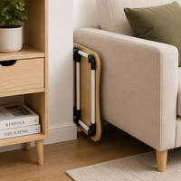 Table de lit pliante portable multifonctionnelle en bois pour petit-déjeuner, avec support pour tablette et ordinateur portable