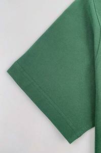 Chemise pour homme en jersey polyester/coton, coupe ajustée, manches courtes, brodée, haute qualité, grande taille, verte, décontractée, pour le golf - Product Image 4