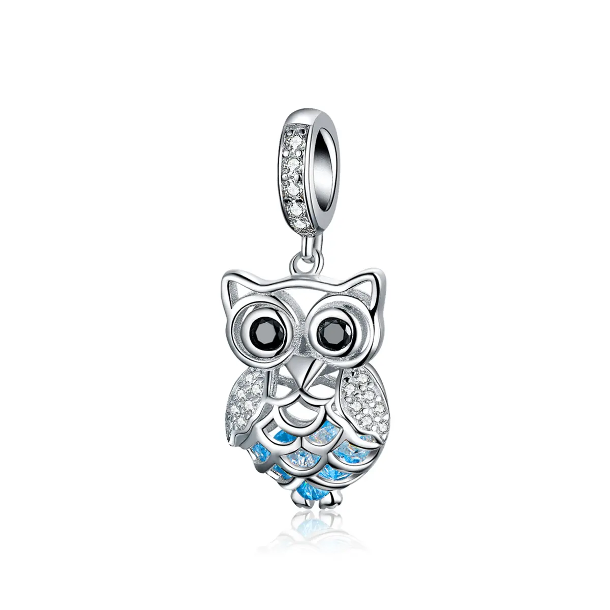 JEEVA – breloques en argent Sterling 925 en cristal, hibou, Zircon cubique, Animal, perles, Bracelets et Bracelets, bijoux à faire soi-même, SCC1124, nouvelle collection