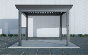 Pergola de jardin extérieure en aluminium et verre, <span class=keywords><strong>solaire</strong></span>, LED, étanche, portable, télécommandée, alimentée par batterie, silencieuse, pour <span class=keywords><strong>balcon</strong></span>, gazebos, tentes - Product Image 2