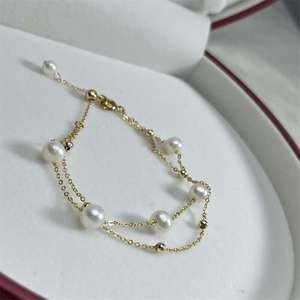 Bracelet en perles d'eau douce Zhuji Classic Starry Sky, style basique exquis et polyvalent, accessoire indispensable à superposer - Product Image 2