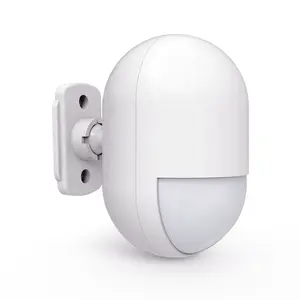 Kerui - Sistema de alarme interno com sensor de movimento, 433MHZ, Pir, sem fio, sistema de segurança doméstica, alarme contra roubo, com cabo USB, porta alimentada