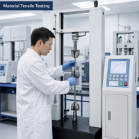 Máquina de Ensayo Universal con Microcomputadora, Máquina de Ensayo de Tracción con Estructura de Pórtico y Celda de Carga para Pruebas de Metales, Caucho y Plásticos