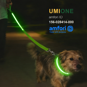 <span class=keywords><strong>Collar</strong></span> y Correa para Perro con LED Intermitente Recargable Personalizado, Certificado por BSCI, para Seguridad Nocturna al Aire Libre - Product Image 1